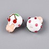 Handmade Lampwork Bumpy Beads LAMP-T022-06F-3