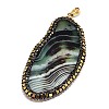Natural Striped Agate/Banded Agate Pendants G-M269-42-2