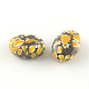 Imitation Gemstone Resin Oval Beads X-CRES-S283-18x25-M-2