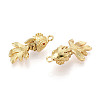 Brass Micro Pave Cubic Zirconia Pendants KK-N265-16G-2