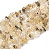 Natural Rutilated Quartz Beads Strands X-G-G031-03-1