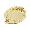 Rack Plating Alloy Pendant Cabochon Settings FIND-Z054-15G-2