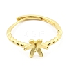Flower Brass Adjustable Ring Settings KK-G527-01D-G-2