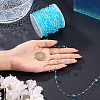 Acrylic Round Beaded Link Chains DIY-MB0007-001D-7