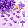 200Pcs Opaque Acrylic Beads SACR-FS0001-39D-2