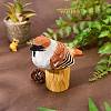 Wooden Birds and Tree Stump Ornaments JX731A-4