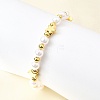 ABS Imitation Pearl Beads Braided Bead Bracelets for Women BJEW-D317-09A-G-3