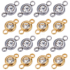 24Pcs 2 Colors 304 Stainless Steel Crystal Rhinestone Connector Charms STAS-SC0006-37-1