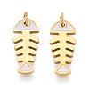 304 Stainless Steel Enamel Pendants STAS-N115-02A-G-1