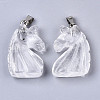 Carved Natural Quartz Crystal Pendants X-G-N0327-002M-2