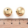 Round Rack Plating Brass European Beads X-KK-G512-08G-3