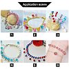 Spray Painted Crackle Glass Beads Sets CCG-PH0003-08-7