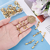 30Pcs 304 Stainless Steel Lobster Claw Clasps with Cord Ends STAS-PH0007-10G-3