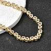 Brass Micro Pave Cubic Zirconia Geometric Tennis Necklaces NJEW-C121-02A-G-3
