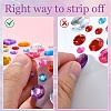 8 Sheets 4 Styles Acrylic Rhinestone Self-Adhesive Stickers AJEW-YW0001-32-5