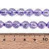 Crackle Transparent Glass Beads Strands GLAA-N068-04A-07-4
