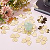   100Pcs Gold Acrylic Mirror Wall Stickers AJEW-PH0004-90D-4