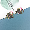 Alloy Enamel Pendants ENAM-CJC0002-31G-02-1