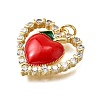 Brass Enamel Pendants KK-B136-04G-03-2