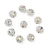 Brass Rhinestone Beads X-RB-A011-8mm-28S-4