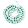 Anti-Tarnish Electroplate Glass Beads Strands GLAA-N056-8mm-02-2