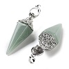 Natural Green Aventurine Faceted Cone Big Pendants G-P552-04P-07-2