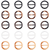 20Pcs Resin Tri-Glide Adjuster Buckles FIND-GF0008-12G-6