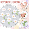 20Pcs 2 Styles Flower Embroidery Cloth Sew on Appliques PATC-FH0001-20-4