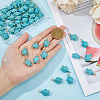 50Pcs Dyed Synthetic Turquoise Pendants PALLOY-AB00113-3