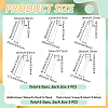 30Pcs 6 Styles Iron Hair Fork Findings IFIN-UN0001-27-3