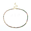 Brass Tennis Necklaces NJEW-I104-14G-2