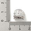 Brass Micro Pave Clear Cubic Zirconia Beads KK-G493-08P-3