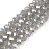 Electroplate Glass Beads Strands EGLA-A044-J8mm-B10-1