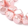 Electroplated Shell Pearl Beads Strands BSHE-D301-02B-3