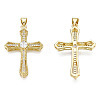 Brass Micro Pave Cubic Zirconia Pendants KK-N227-86A-2