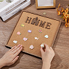 Square Wall Mounted Brooch Jewelry Display Cork Tray AJEW-WH0567-14A-3