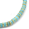 Natural Howlite Stretch Beaded Bracelets BJEW-JB05496-04-2