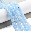 Natural Quartz Imitation Aquamarine Beads Strands G-C179-B05-01-2