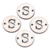Unfinished Natural Poplar Wood Links Connectors WOOD-S045-140B-01S-1