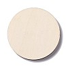 Flat Round Wood Bracelet Display Trays PAAG-PW0009-01G-2