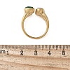 304 Stainless Steel Micro Pave Cubic Zirconia Cuff Rings for Women RJEW-Z086-01G-3