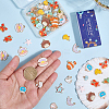 80Pcs 20 Styles Alloy Enamel Pendants ENAM-SC0007-08B-3