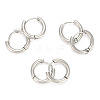 Tarnish Resistant 202 Stainless Steel Huggie Hoop Earrings A-EJEW-O087-06F-P-2