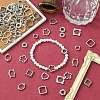 100Pcs 10 Styles Tibetan Style Alloy Bead Frame FIND-CJ0003-76-6
