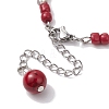 Natural Red Jasper Chips & Handmade Seed Beads Bracelet Making AJEW-MZ00001-05-3