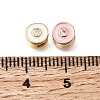 Brass Micro Pave Cubic Zirconia Beads CU-CBA108A-01G-3