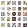 50Pcs Cartoon Tile Paper Sticker STIC-C012-07-4