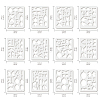 Plastic Drawing Painting Stencils Templates DIY-WH0222-014-2