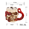 Halloween 304 Stainless Steel 3D Skull Mug SKUL-PW0001-027A-3