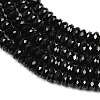 Natural Black Spinel Beads Strands G-B175-A02-2x4mm-4